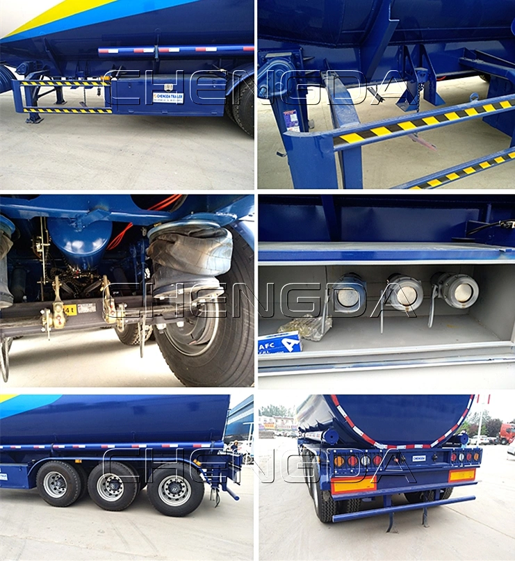 3 Axles 45000 Liters 50000L Oil Tank Semi Fuel Tanker Truck Trailer