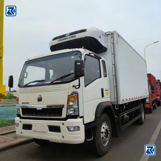 Chine Sinotruk/HOWO 4X2 5 tonnes/10 tonnes transporteur congélateur refroidissement fourgon/léger/camion/nourriture/congélateur/réfrigérateur véhicule/camion prix pour réfrigéré/congélation/boîte